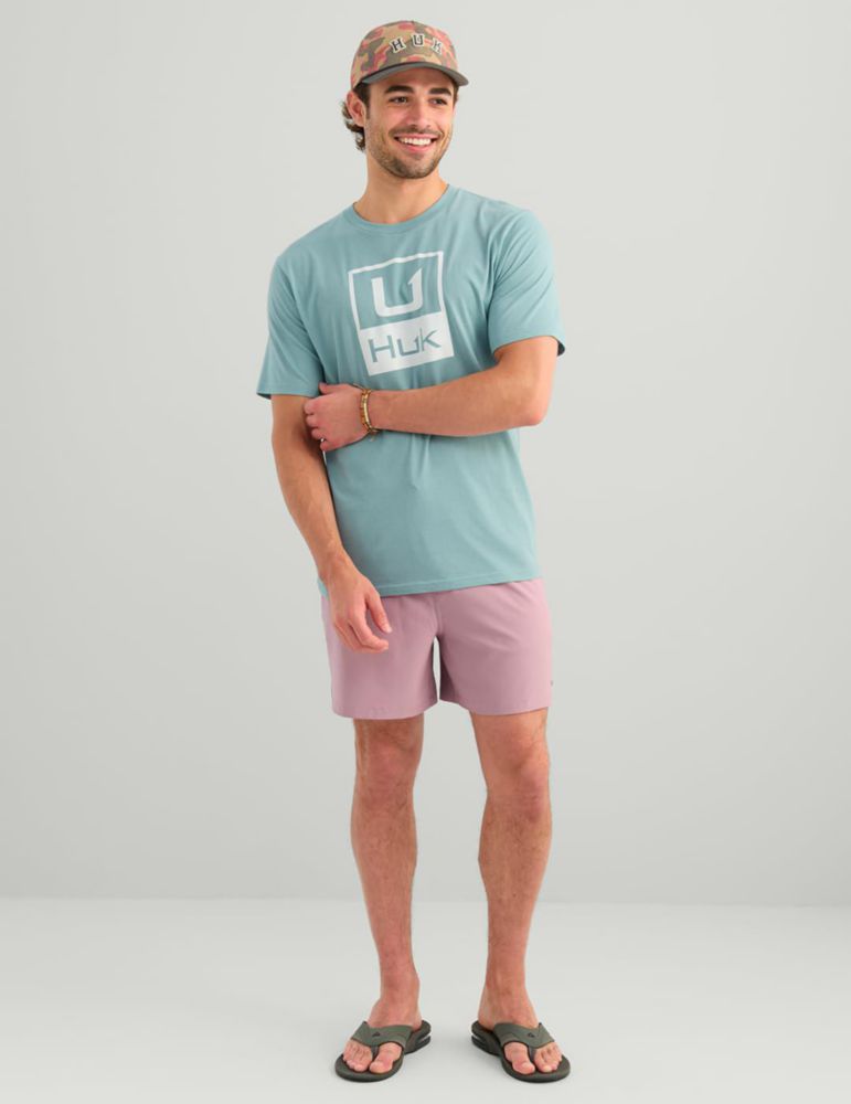 Camiseta HUK Performance Fishing con logo Reefline – Talla Grande