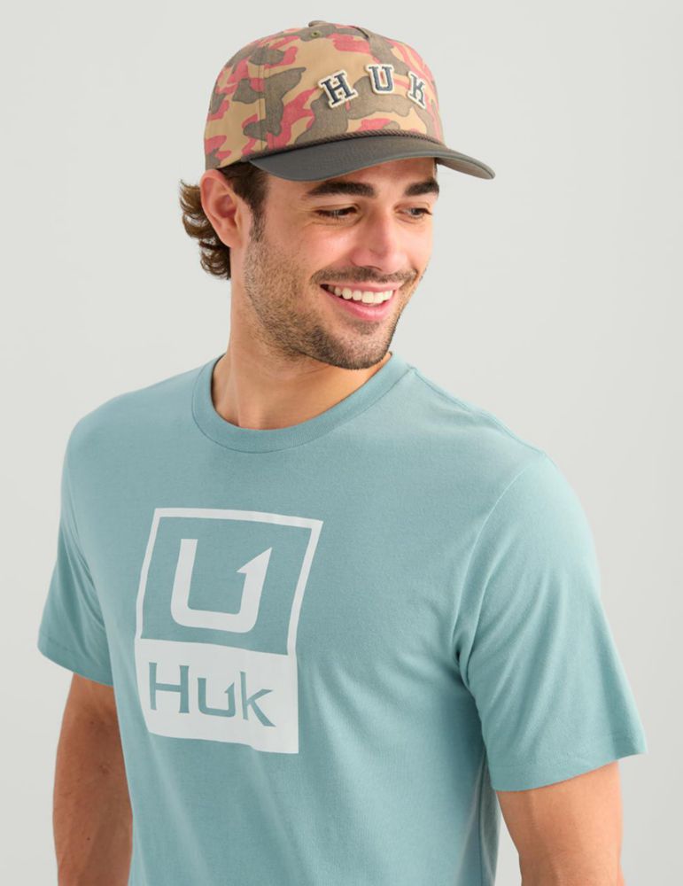 Camiseta HUK Performance Fishing con logo Reefline – Talla Grande