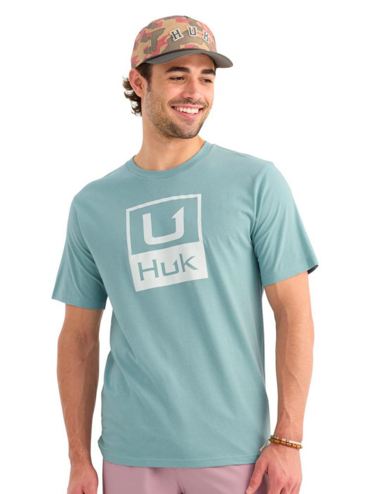 Camiseta HUK Performance Fishing con logo Reefline – Talla Grande