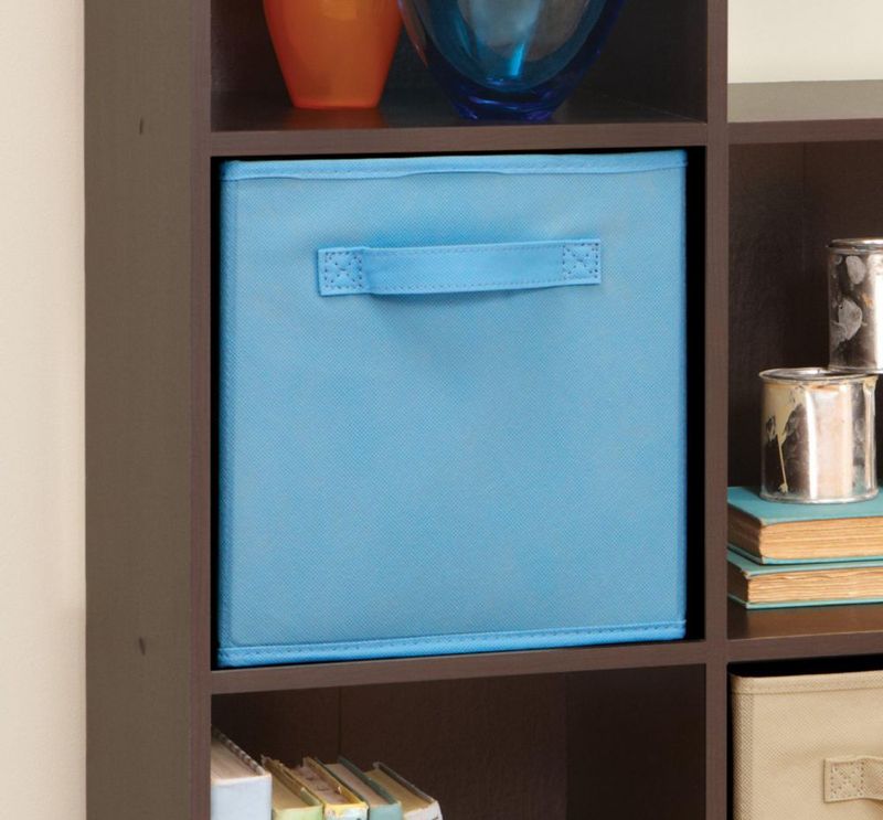 Cajón de tela ClosetMaid 26x26x26 cm azul claro paquete de 2