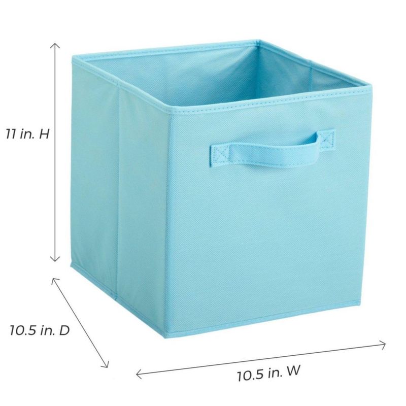 Cajón de tela ClosetMaid 26x26x26 cm azul claro paquete de 2