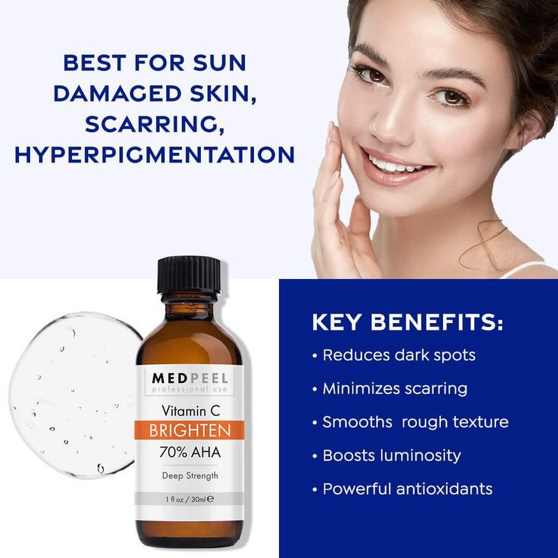 Exfoliante Cutáneo Medpeel 70 % AHA + Vitamina C – Peeling Químico