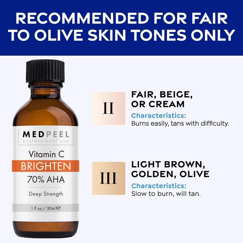 Exfoliante Cutáneo Medpeel 70 % AHA + Vitamina C – Peeling Químico