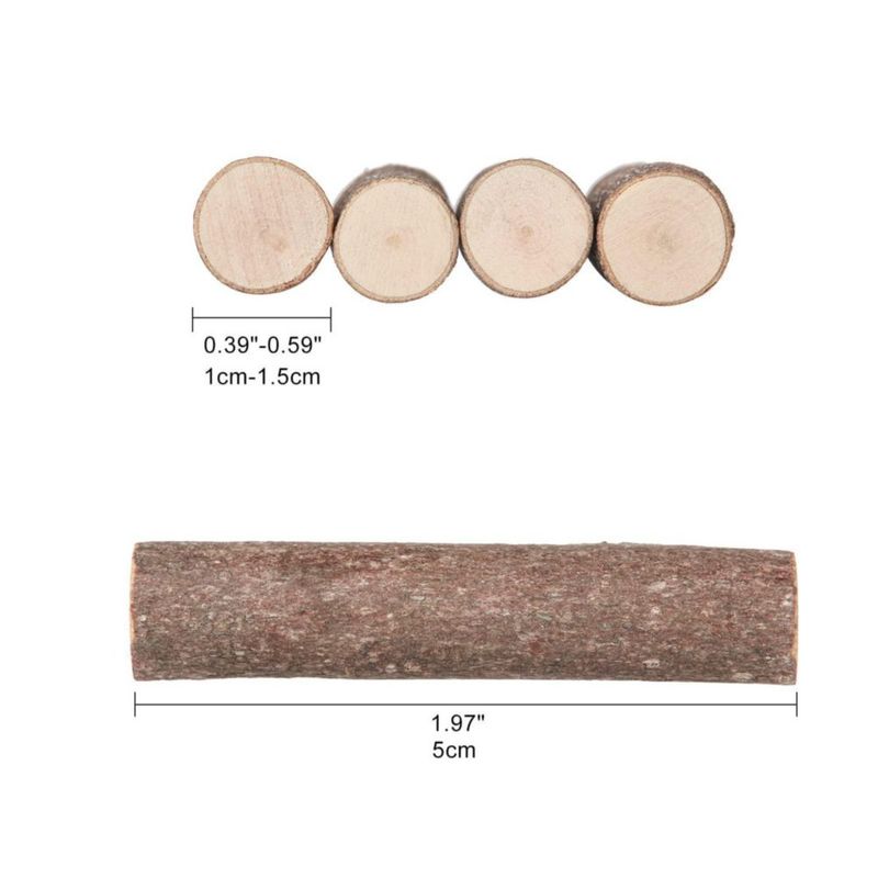 Palitos de Manualidades LAZACA 5 cm Pack de 40 Ramitas de Madera