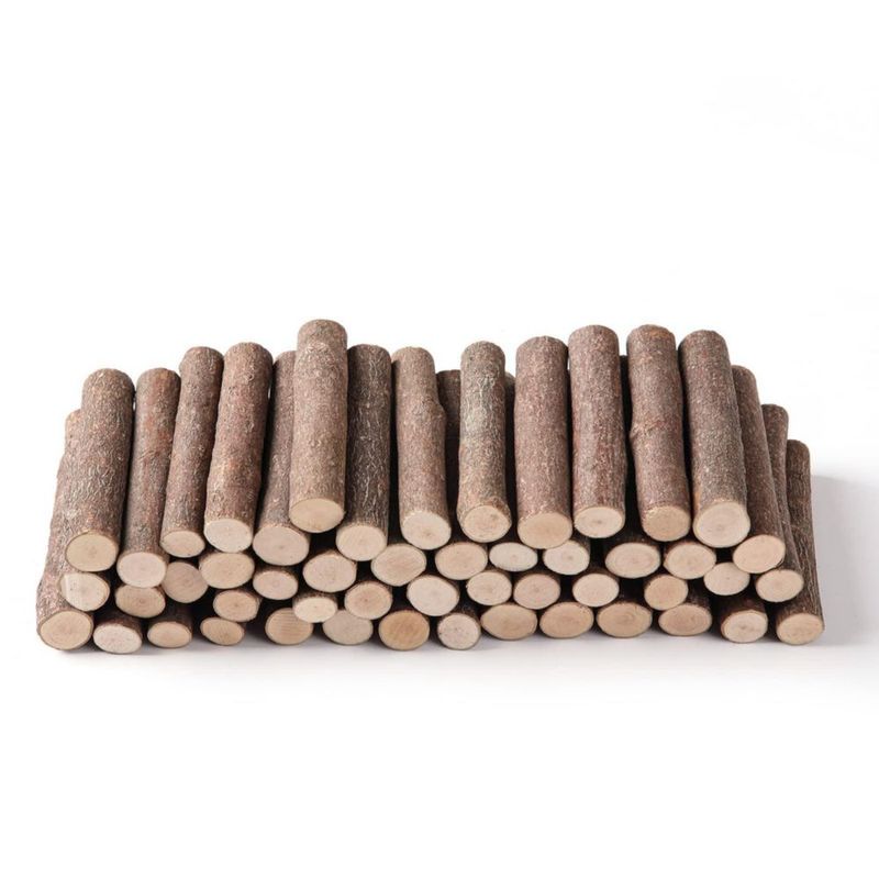 Palitos de Manualidades LAZACA 5 cm Pack de 40 Ramitas de Madera