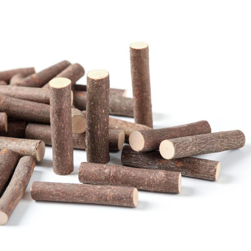 Palitos de Manualidades LAZACA 5 cm Pack de 40 Ramitas de Madera