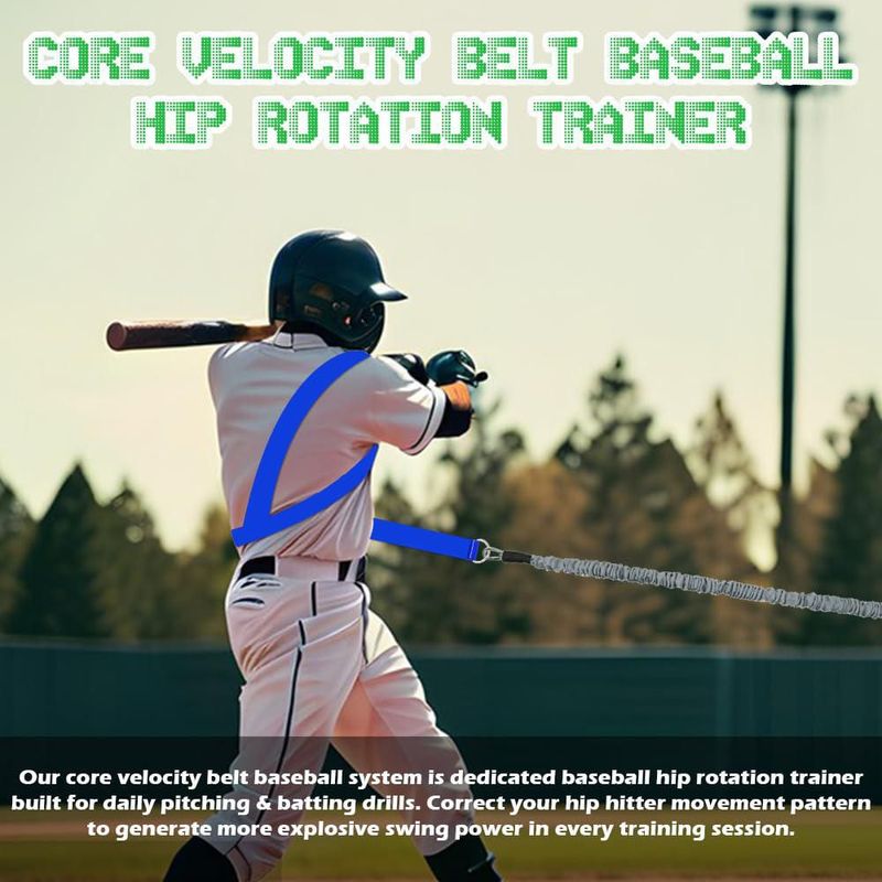 Cinturón Core Velocity de ENERACES con banda de resistencia para béisbol