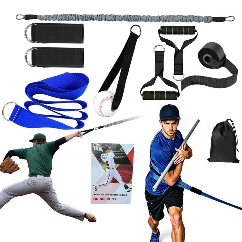 Cinturón Core Velocity de ENERACES con banda de resistencia para béisbol