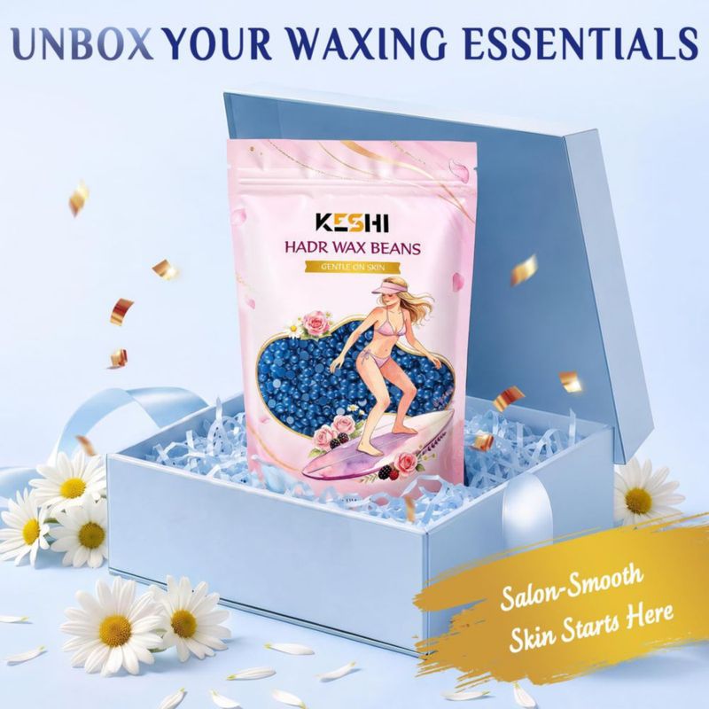 Perlas de Cera Dura KeShi 454 g Sin Tiras de Manzanilla