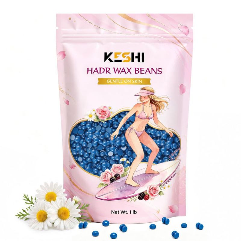 Perlas de Cera Dura KeShi 454 g Sin Tiras de Manzanilla