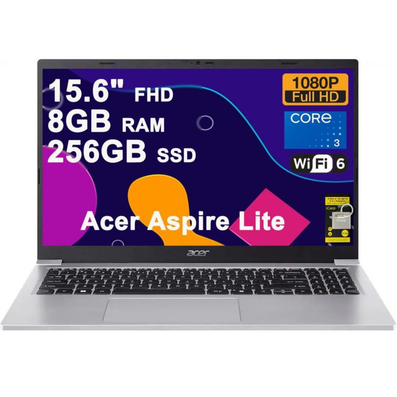 Portátil Acer Aspire Lite 156" 8 GB RAM 256 GB SSD Windows 11