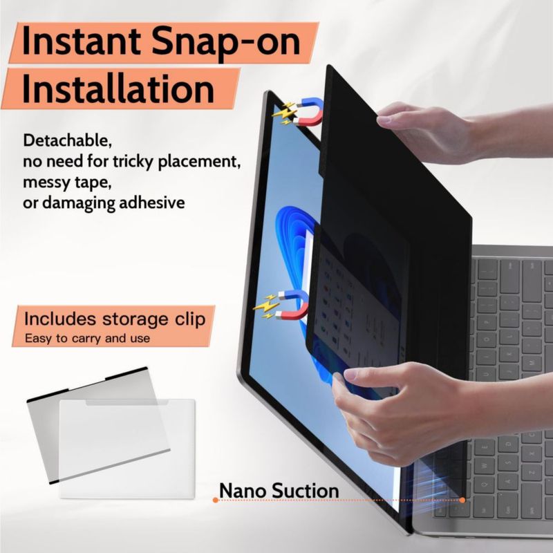 Protector de pantalla de privacidad Mamol 34 cm para Surface Laptop