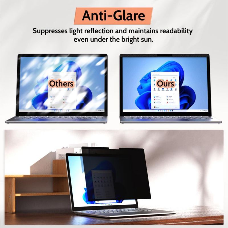 Protector de pantalla de privacidad Mamol 34 cm para Surface Laptop