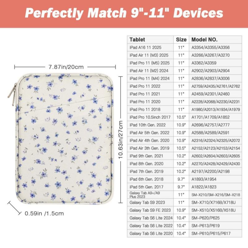 Funda para Tablet MoKo 24 × 31 × 25 cm con Bolsillo