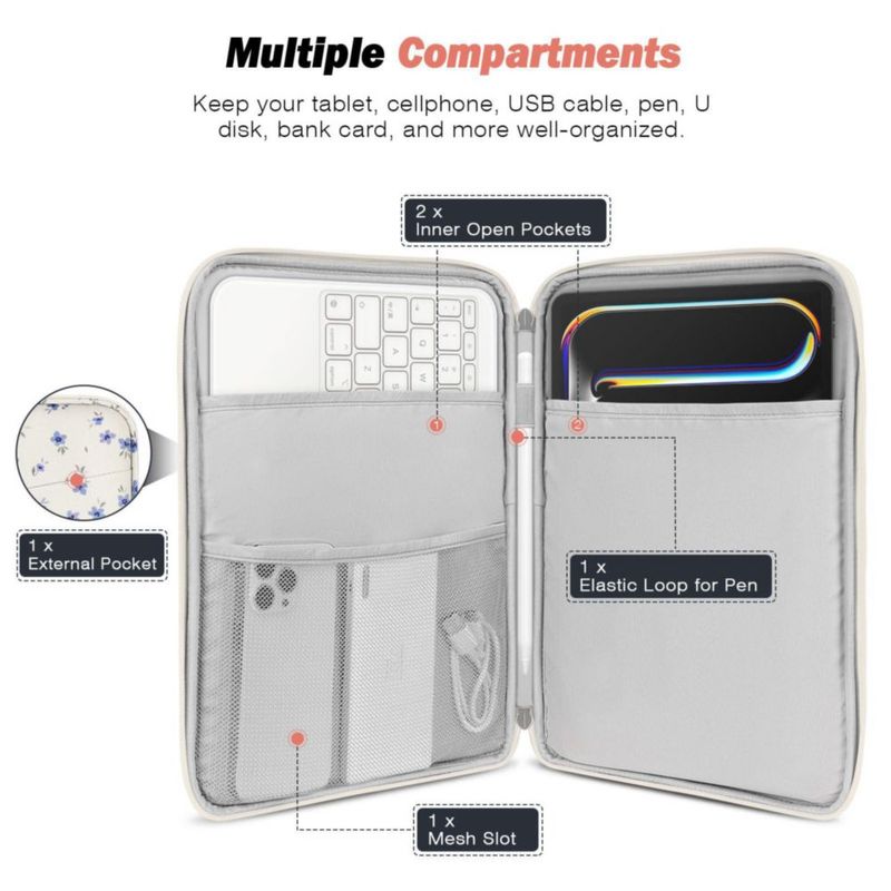 Funda para Tablet MoKo 24 × 31 × 25 cm con Bolsillo