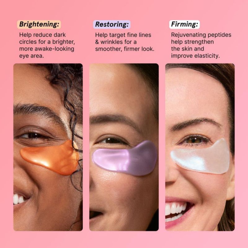 Parche para ojos grace & stella – Set de regalo de 12 pares en 3 colores