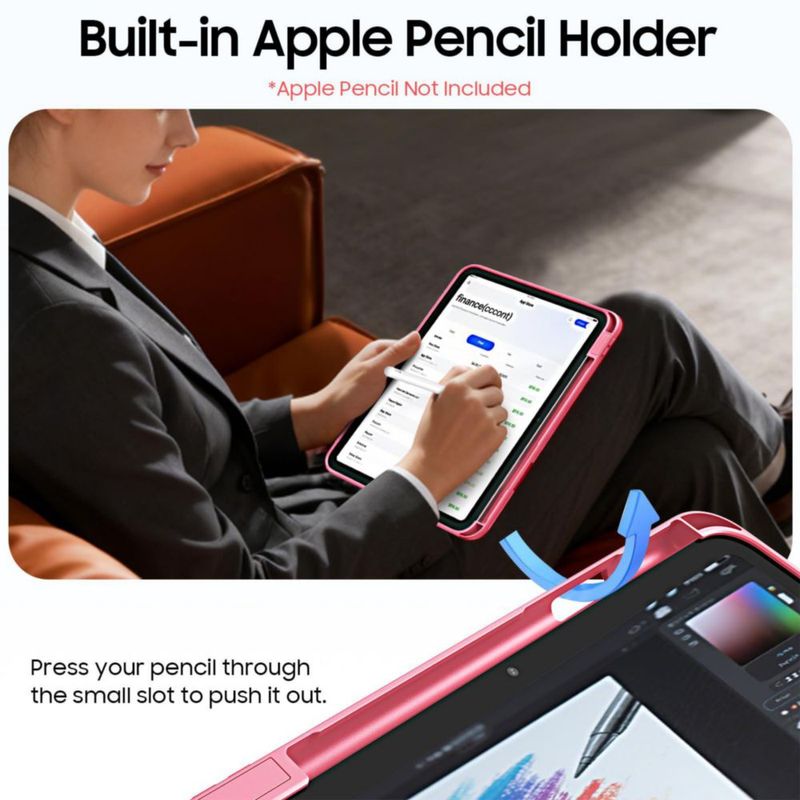 Funda Rotativa FINTIE para iPad 11"/10.9" con Soporte para Apple Pencil