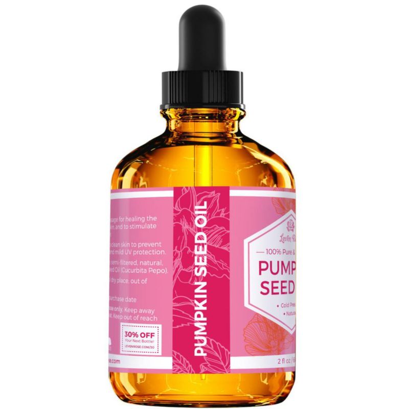 Aceite de semillas de calabaza Leven Rose 60 ml para el crecimiento del cabello la piel y las uñas