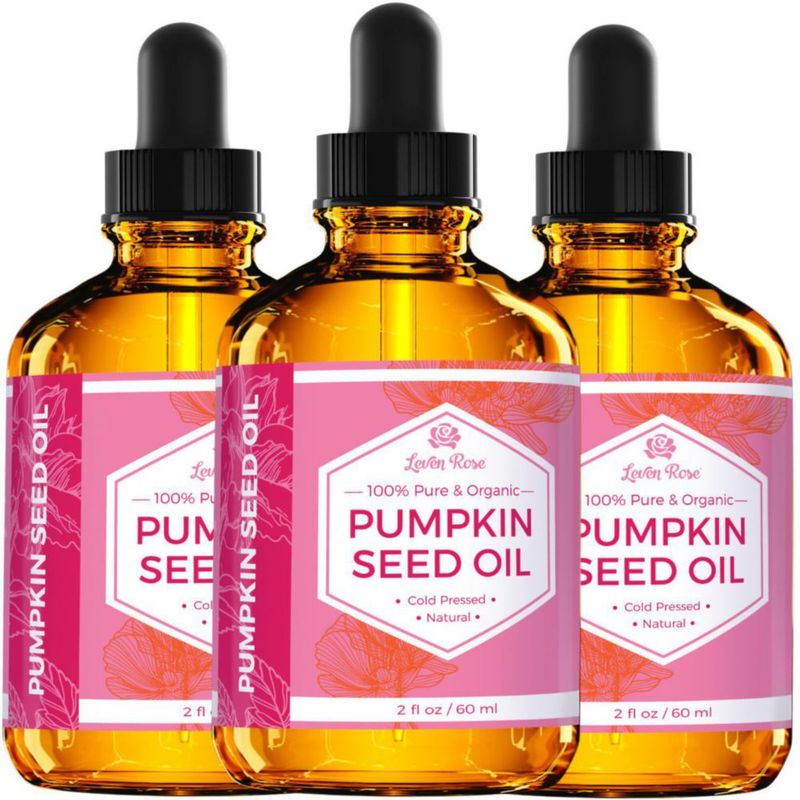 Aceite de semillas de calabaza Leven Rose 60 ml para el crecimiento del cabello la piel y las uñas