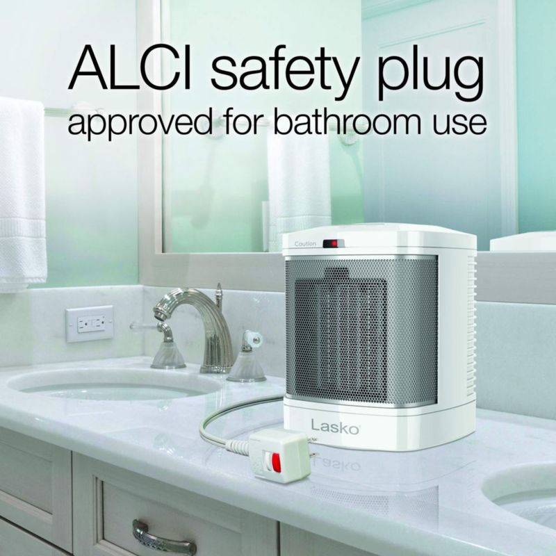 Space Heater Lasko CD08200 portátil de cerámica para baño