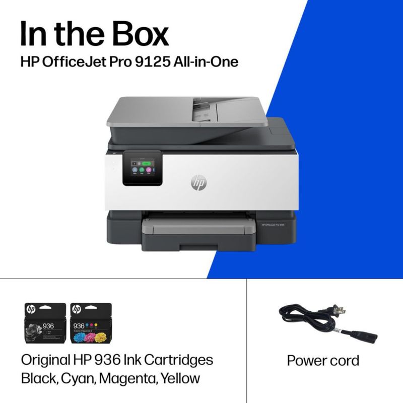 Impresora HP OfficeJet Pro 9125 Multifuncional Color Inalámbrica