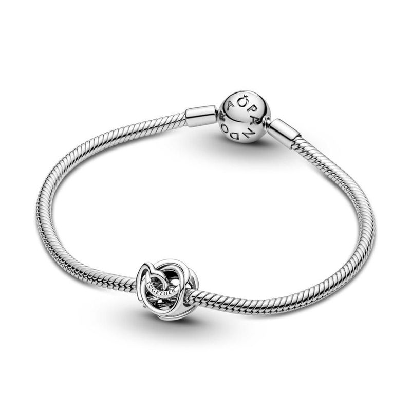 Charm PANDORA Corazón Siempre Unidos en Plata de Ley