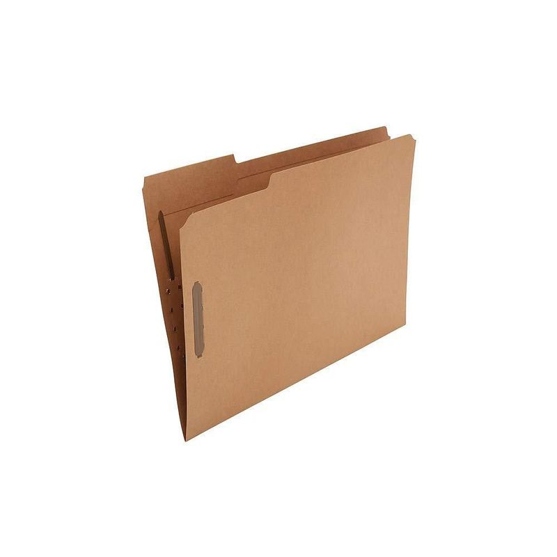 Carpeta con Sujetapapeles STAPLES Tamaño Legal Kraft Reforzada 50/Paquete