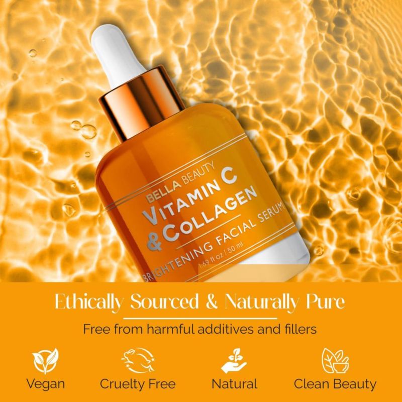 Suero Facial Bella Beauty 50 ml (Pack de 2) Vitamina C y Colágeno