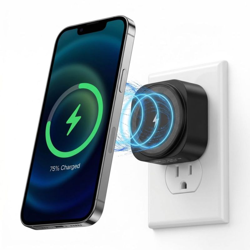 Cargador inalámbrico Chargewell Qi2 15W MagSafe negro