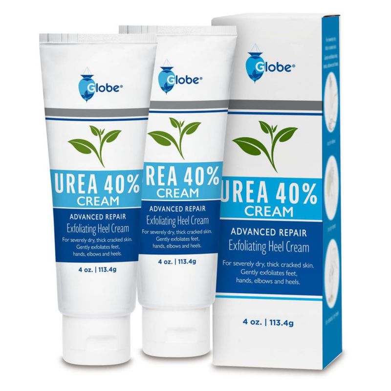 Crema Globe Urea con 40% de hidratación intensiva 240 ml (paquete de 2)
