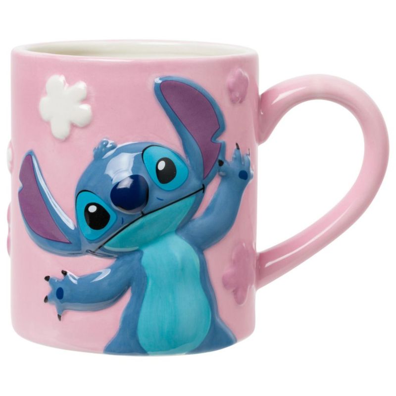 Taza Silver Buffalo 591 ml Lilo & Stitch Ángel 3D