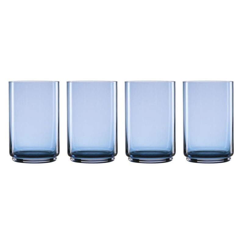 Vasos enfriadores Lenox pack de 4 azul 5" H 510 ml apilables