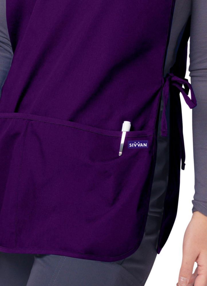 Delantal Sivvan Pack de 3 - Morado 70 cm Corte Clásico