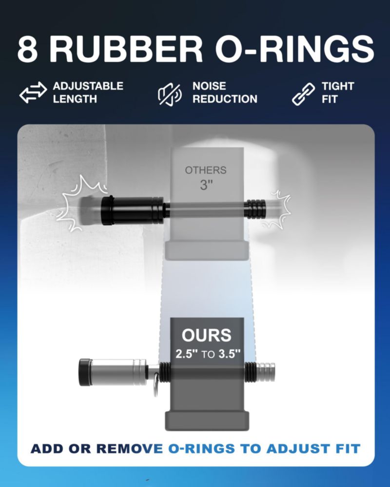 Candado para enganche de remolque TOPICK 5/8" (11 cm) acero inoxidable