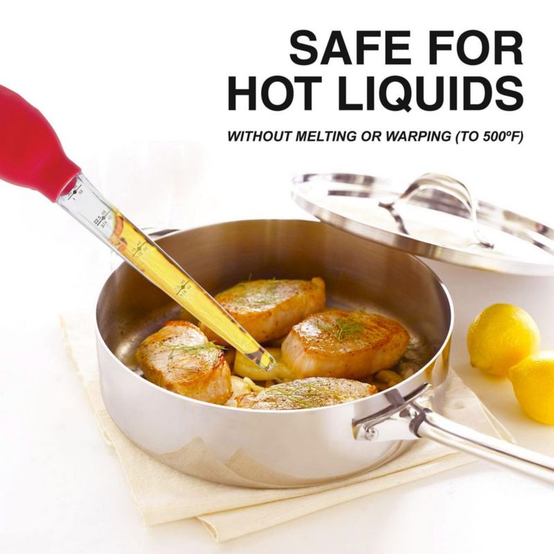 Bastón de Asado para Pavo HIC Kitchen 30 cm 30 ml Silicona