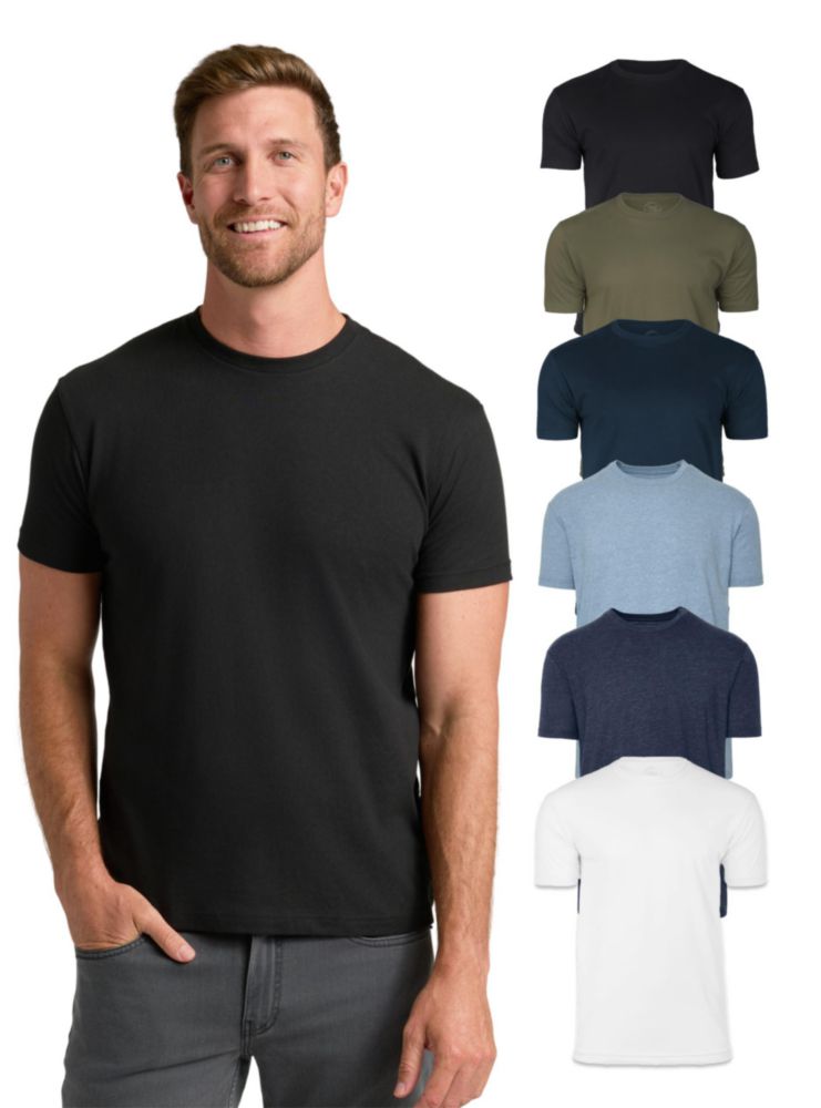 Camisetas True Classic S Pack de 6 Cuello Redondo Manga Corta