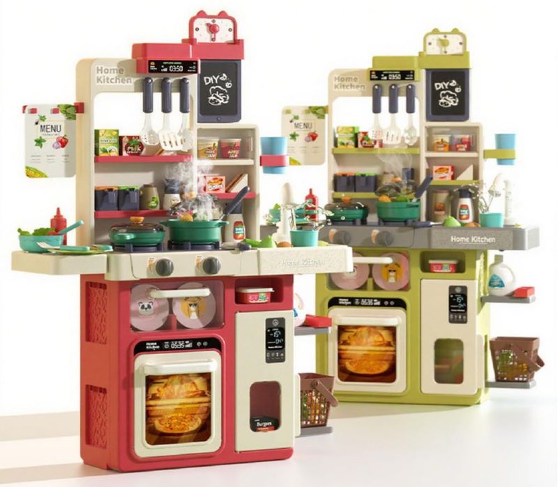 Cocina de Juguete Serena&Jewel 63 piezas Naranja con Sonido y Luz