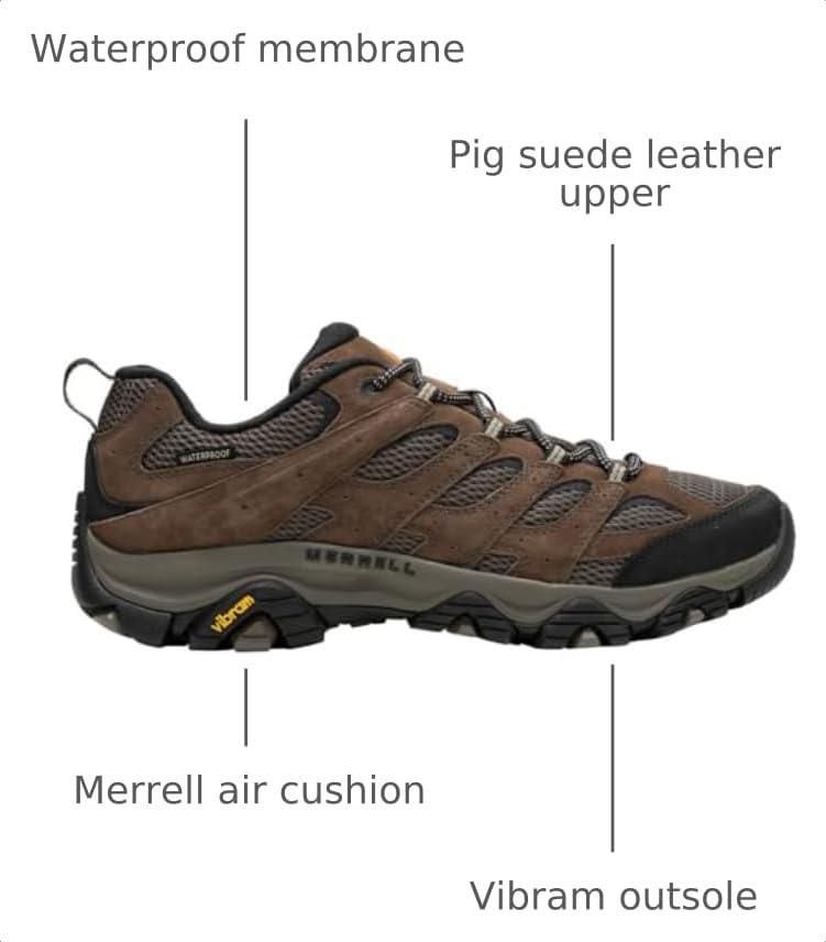 Zapatilla de senderismo Merrell Moab 3 impermeable 7.5