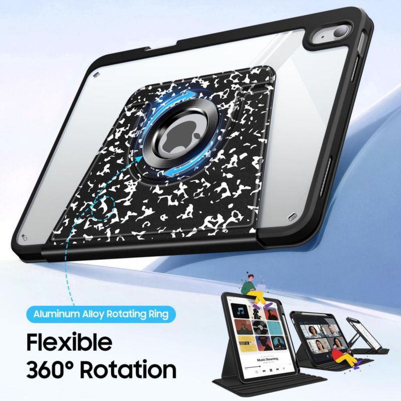 Funda giratoria FINTIE para iPad 11"/10.9" con soporte para Apple Pencil