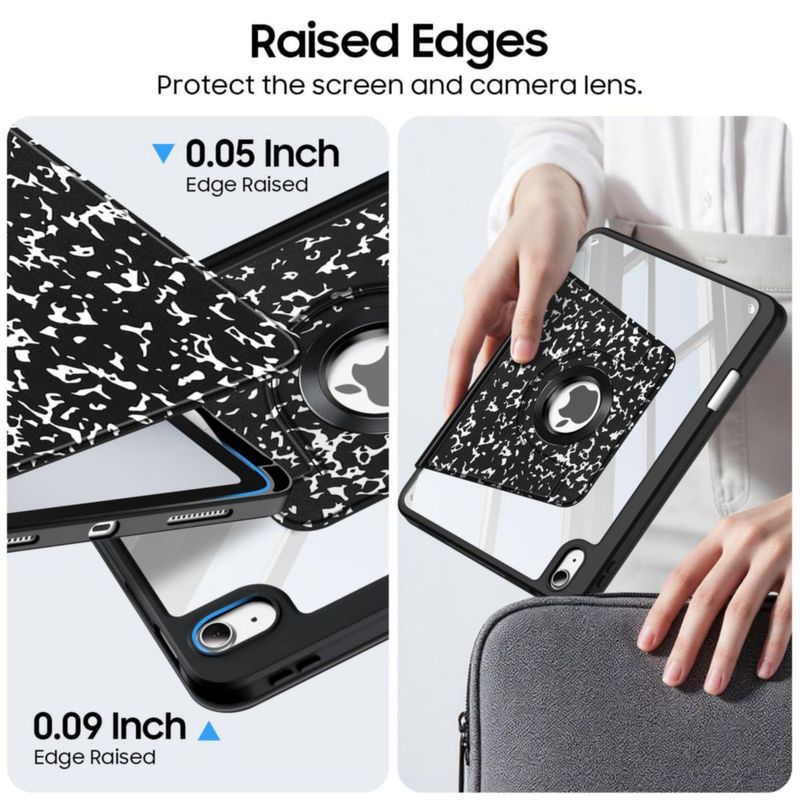Funda giratoria FINTIE para iPad 11"/10.9" con soporte para Apple Pencil