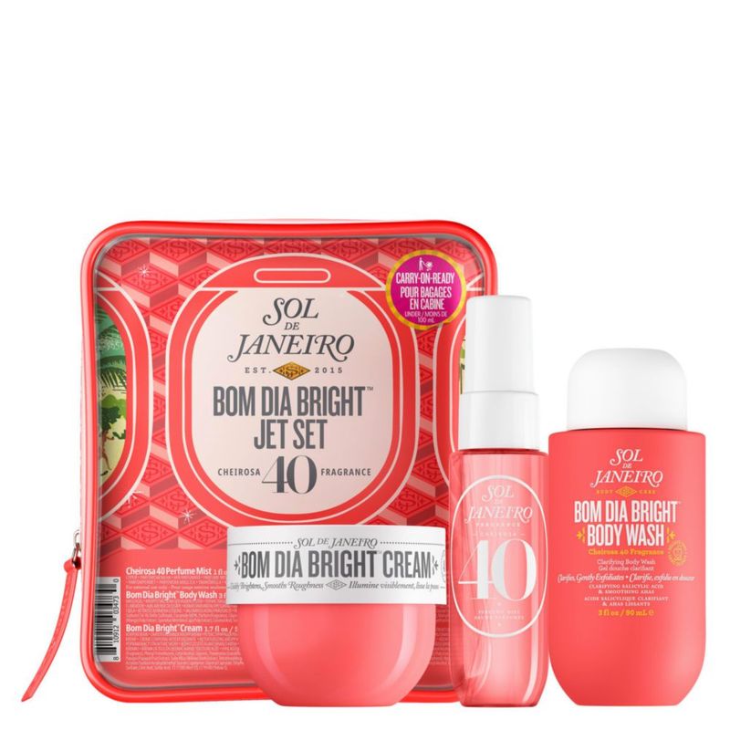 Set de cuidado de la piel SOL DE JANEIRO Bom Dia Bright apto para viajes