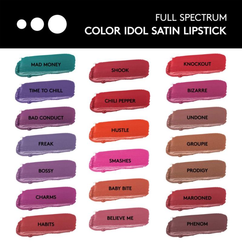Lápiz labial COVERGIRL Color Idol Satin Time to Chill de espectro completo