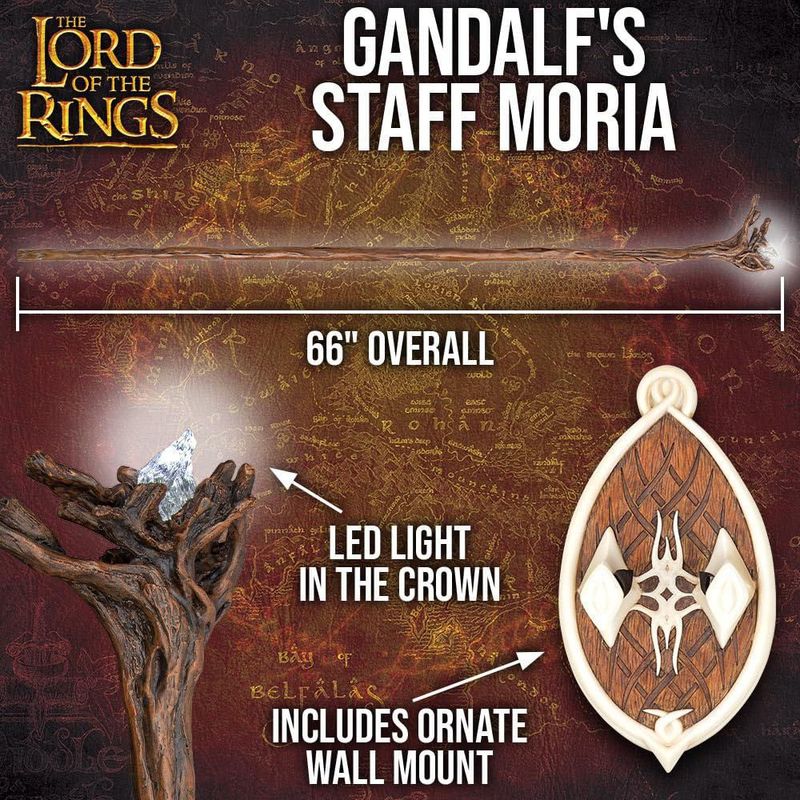 Escultura de bastón de Gandalf de United Cutlery – 168 cm