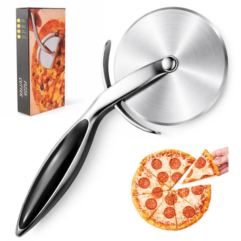Cortador de Pizza RUENVUE Acero Inoxidable Negro