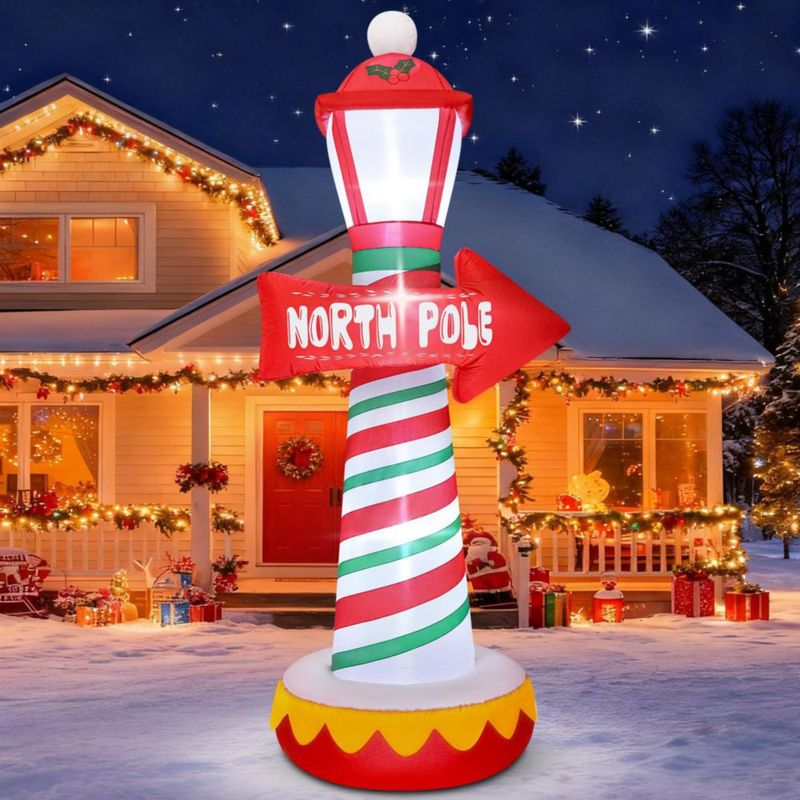 Señal de carretera del Polo Norte inflable 183 cm con LED – Thanger