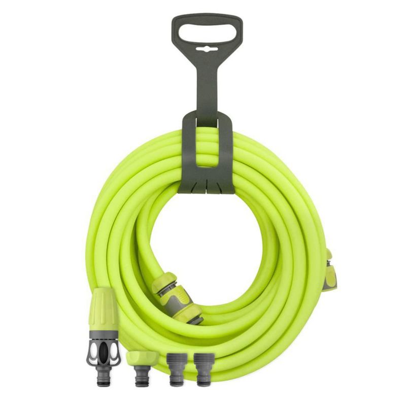 Kit de mangueras de jardín Flexzilla HFZG12050QN de 12 cm x 15 m con accesorios