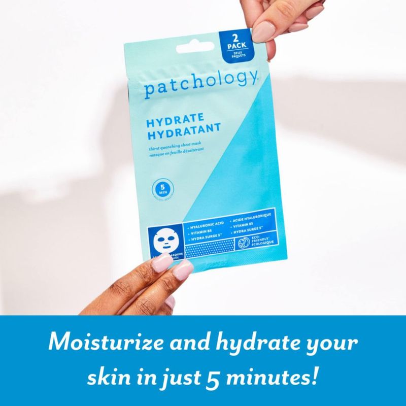 Mascarilla facial Patchology Hydrate FlashMasque con ácido hialurónico