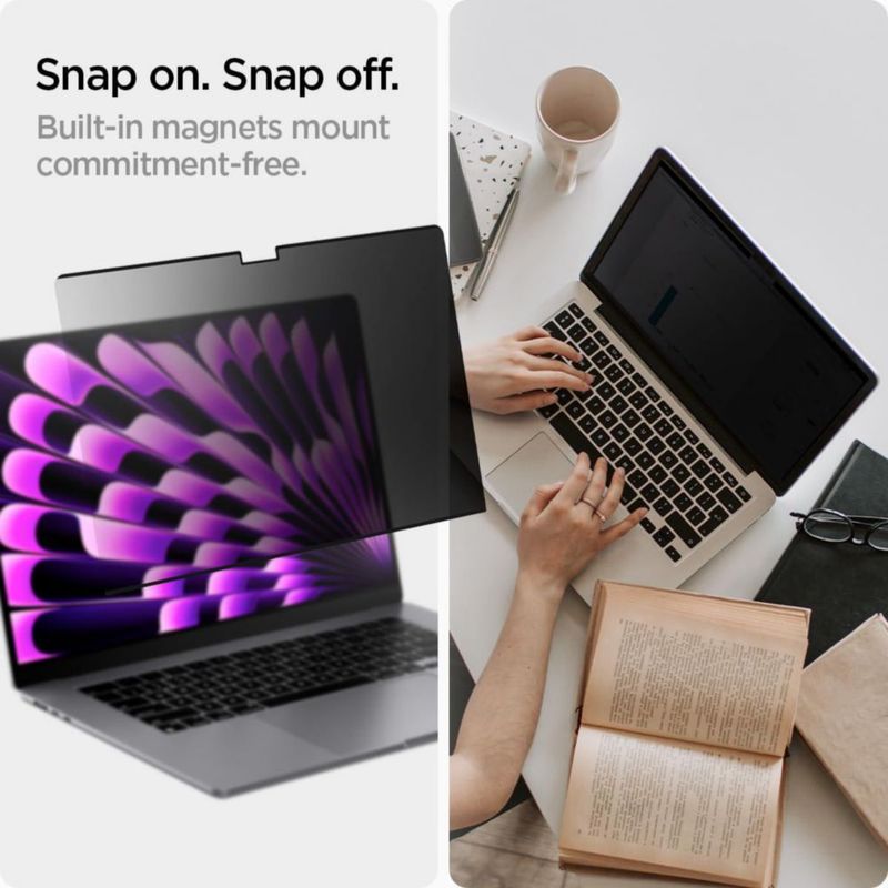 Protector de pantalla Spigen SafeView para MacBook Air 15" M2-M5