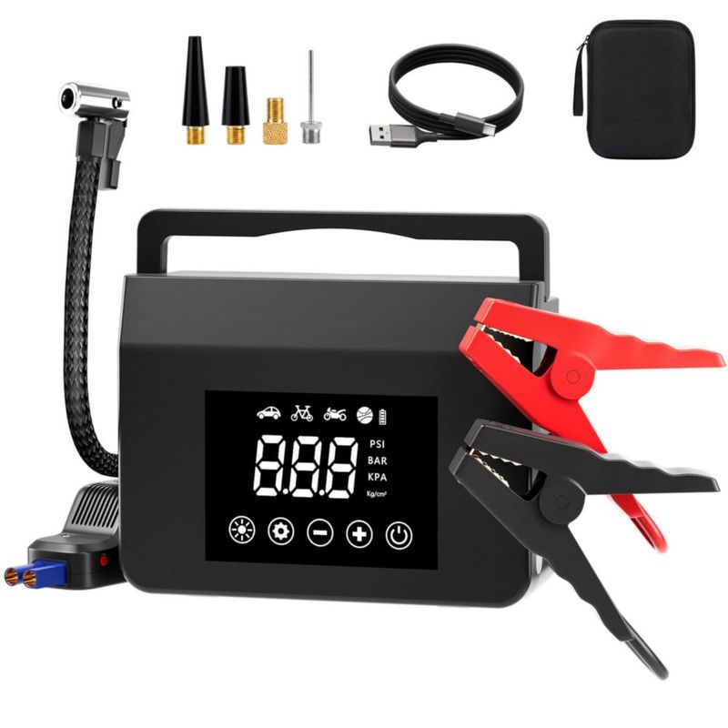 Arrancador AGRUOO 4000A con Compresor de Aire 150PSI