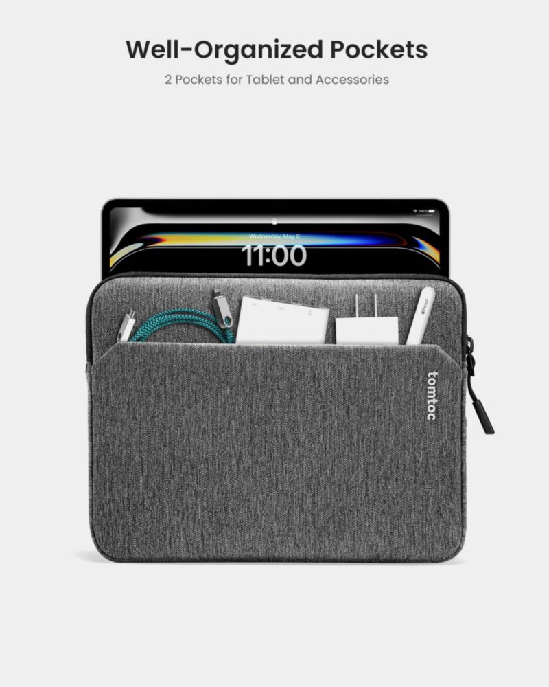 Funda para tablet tomtoc de 11 pulgadas para iPad/Air/Pro